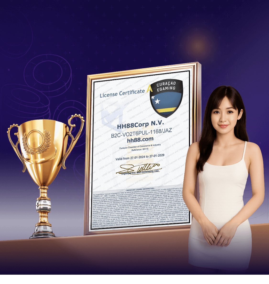 HH88 APP 合法執照與監管提示畫面